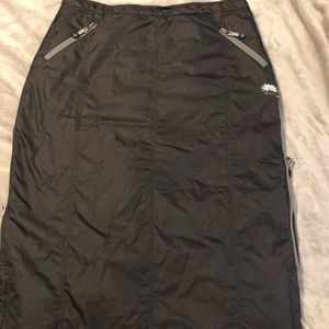 Long Black Skhoop Insulated Skirt